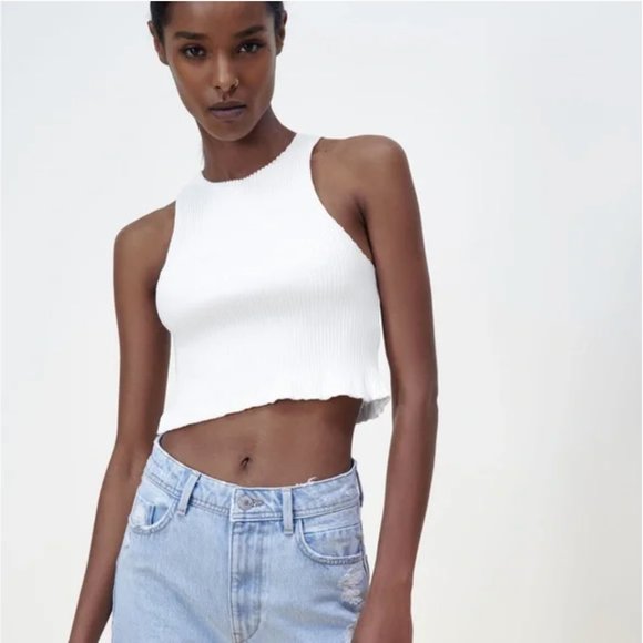 Zara Ribbed Top L - Picture 4 of 8